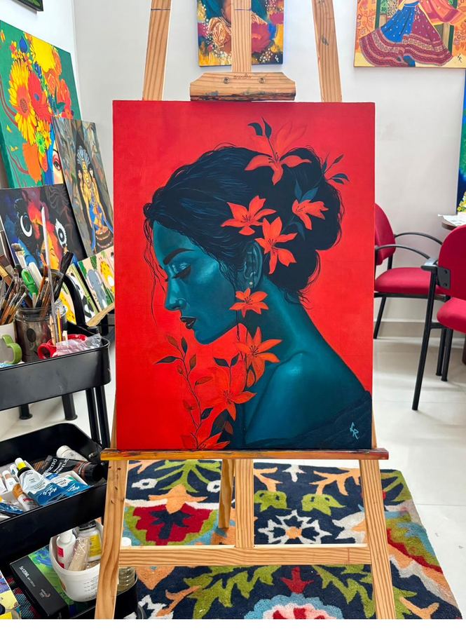 Crimson Reverie — In the studio