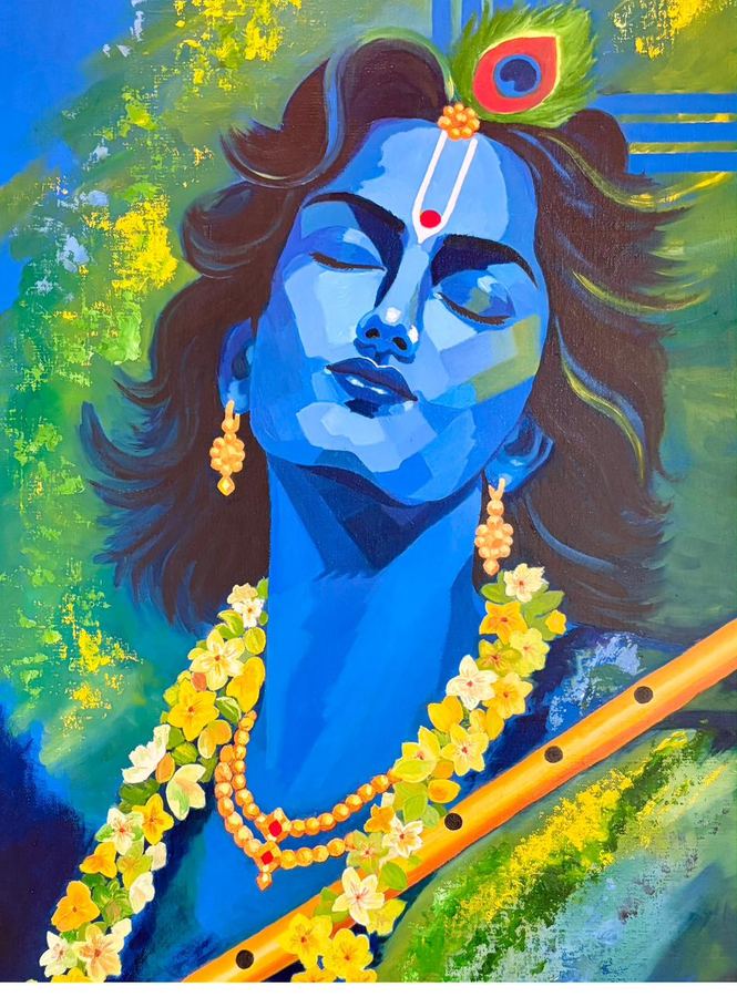 Cover of the Leela Rani lookbook — Lord Krishna
